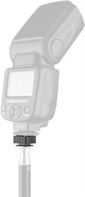 img 1 attached to 📸 Flash Hot Shoe Mount Adapter with 1/4" Thread Hole and 1/4"-20 Male Tripod Screw Adapter for Flash Holder Bracket, Light Stands, Umbrella Holder, Flash Bracket - Strong and Solid (Updated Version)