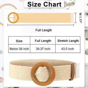 img 3 attached to 👗 Elastic Stretch Skinny Braided Women's Belt Accessories