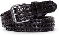 🐄 brown leather braided cowhide belt and men's accessories by werforu logo