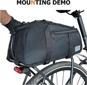 img 3 attached to SIER FINS Bike Rear Rack Bag: Convenient Bicycle Trunk Storage Carrier