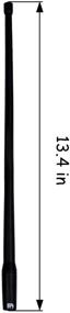 img 3 attached to 📶 ONE250 13" Flexible Rubber Antenna for Chevy - Silverado, Colorado, Equinox, Avalanche, Suburban Tahoe - Optimized FM/AM Reception