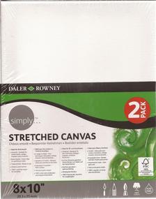 Daler-Rowney Simply Stretched Art Canvas Pack, 24 inch x 30 inch, 2 Piece, White