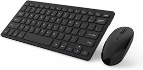 img 4 attached to Wireless Keyboard Compact Windows Notebook Black