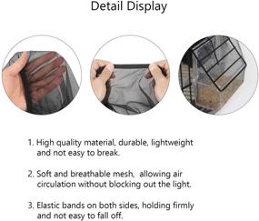 img 2 attached to 🐦 HEEPDD Bird Cage Cover, Universal Nylon Mesh Seed Catcher Shell for Pet Birds and Parrots, Soft and Ventilated Skirt for L Size Birdcage