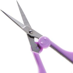 img 2 attached to 🔪 Beaditive High Precision Detail Scissors Set (2-Pc) - Sharp, Fine Tips for Paper Cutting, Scrapbooking, Sewing, Crafting - Stainless Steel with Protective Pastel Cover