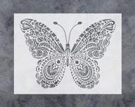 gss designs butterfly decor stencil logo