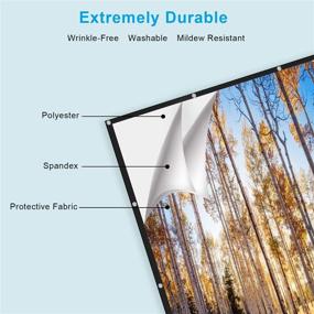 img 2 attached to 🎥 Egiant Stayture 120 inch Projector Screen - 4K HD, 16:9 Aspect Ratio, Foldable & Anti-Crease Wrinkle-Free Design - Portable Screen for Home Theater, Outdoor Presentations - Supports Double Sided Projection