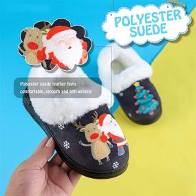 img 2 attached to ASHION Toddler Baby Boys Girls Slippers: Stylish and Comfortable House Bedroom Shoes for Little Kids