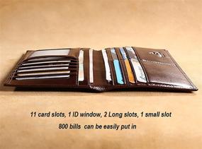 img 2 attached to 👜 Genuine Italian Leather Men's Handbag Organizer: Perfect for Wallets, Card Cases & Money Organizers