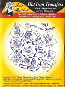 img 1 attached to 🌸 Aunt Martha's Embroidery Transfer: Blooming Beauty for Your Needlework Projects