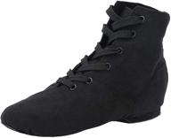 missfiona womens lace up canvas ballroom women's shoes logo