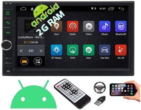 img 4 attached to 🚗 Улучшите свой автомобиль с автомагнитолой на Android 10.0 Double Din: 7-дюймовый сенсорный экран, AM FM RDS радио, навигация GPS, Bluetooth, WiFi, зеркало мобильного телефона, USB SD вход и многоцветные кнопки.