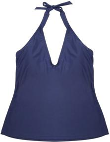 img 1 attached to Ocean Blues Tankini Swimsuit Control Women's Clothing in Swimsuits & Cover Ups