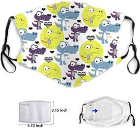 img 1 attached to 👧 Premium 5PCS Kids Bandanas: Adjustable Ear Loops, Breathable, Reusable, with Filters