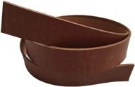 leather strap strip blank cognac logo