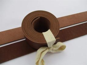 img 3 attached to Leather Strap Strip Blank Cognac