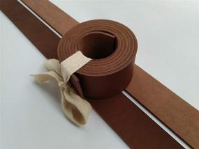 img 1 attached to Leather Strap Strip Blank Cognac