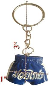 img 2 attached to Honeybeloved Key Chain Boxing Glove Gift Muay Thai Shorts Pants Keyring Mini Car Home Resin Keychains Motorcycle Other Room Wallets Bag Back To School Hanging Sport Cumulative Silver