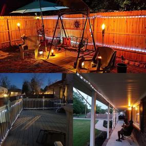 img 3 attached to Enhance Outdoor Ambiance with YEGUO Solar Rope Lights: Waterproof LED Fairy String Lights for Pool, Balcony, Garden, Yard, and More!