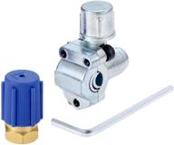 🌬️ aupoko a/c retrofit valve kit: convert & upgrade your hvac refrigerant system r12 r22 r502 r134a with dust cap, bpv31 bullet piercing tap valve line tap valve kit logo