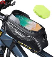 🚲 waterproof bike frame bag with phone holder - top tube bicycle accessories for adult bikes logo