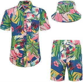 img 4 attached to MCEDAR Hawaiian Vacation Outfits 202128 L Sports & Fitness for Team Sports