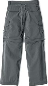 img 1 attached to CQR Kids Youth Hiking Cargo Pants: UPF 50+ Quick-Dry Convertible Zip-Off Outdoor Camping Pants