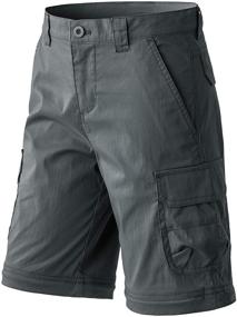 img 3 attached to CQR Kids Youth Hiking Cargo Pants: UPF 50+ Quick-Dry Convertible Zip-Off Outdoor Camping Pants
