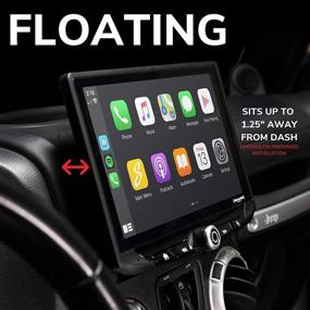 img 4 attached to 🔊 Enhance Your Jeep Wrangler's Audio Experience with STINGER-STH10JK 10-Inch Touchscreen Radio featuring Android Auto, Apple CarPlay, Bluetooth, GPS, dual USB - Complete with Dash Kit & Interface (2007-2018)