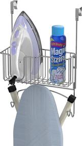 img 1 attached to 👕 Chrome Over-The-Door/Wall-Mount Ironing Board Holder by Simple Houseware: Simplifying Ironing and Storage