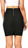 ambiance women's juniors stretchy bodycon pencil skirt - enhance your style with this flattering skirt! logo