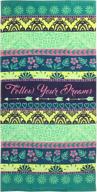 🌈 follow your dreams cotton bath/pool/beach towel by limited too logo