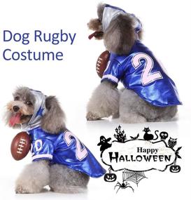 img 1 attached to 🐶 Football Pet Costume: Funny Dog Rugby Outfit for Halloween & Parties, Cosplay Dress-up for Dogs - Perfect for Christmas & Birthdays!