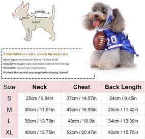 img 3 attached to 🐶 Football Pet Costume: Funny Dog Rugby Outfit for Halloween & Parties, Cosplay Dress-up for Dogs - Perfect for Christmas & Birthdays!