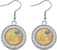 💎 aktap sigma gamma rho sorority gift: stylish paraphernalia & jewelry for women/girls logo