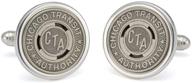 sleek tokens icons sterling cufflinks 55c: classy and timeless logo