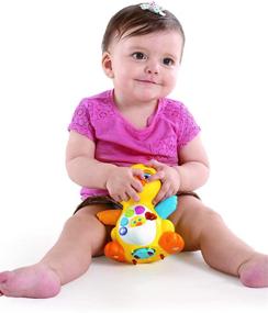 img 2 attached to Танцующая ходячая желтая утка-игрушка для младенцев: музыкальная, с светодиодными огнями, центр деятельности для малышей и развитие обучения - детская игрушка JOYIN.