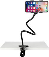 gooseneck cellphone holder flexible adjustable bracket logo