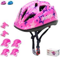 🚲 cpsc certified kids bike helmet & protective gear set: skateboard helmet with adjustable youth helmet, knee elbow pads & wrist guards - ideal for cycling, scooter, rollerblading (5-14 years) logo