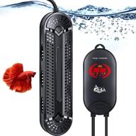 aqqa 500w 800w submersible fish tank heater with double explosion-proof quartz tubes, external lcd display controller - ideal for marine saltwater and freshwater aquariums логотип