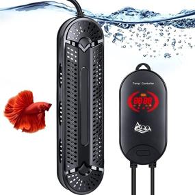 img 4 attached to AQQA 500W 800W Submersible Fish Tank Heater with Double Explosion-Proof Quartz Tubes, External LCD Display Controller - Ideal for Marine Saltwater and Freshwater Aquariums