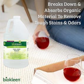 img 1 attached to 🍃 Biokleen Bac-Out Stain Remover - 128 Ounce - Enzyme-Based Formula, Eliminates Stains & Odors Safely for Clothes, Carpet, and More - Ideal for Pet Messes, Wine Spills, and Diapers - Eco-Friendly & Plant-Based