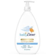 baby dove sensitive skin care body lotion - rich moisture, 24-hour moisturizer, 20 fl oz (package may vary) logo