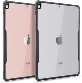 img 4 attached to TineeOwl iPad Pro/Air 3 (10.5-inch) Ultra Slim Clear Case - Shock Absorbing TPU Bumper - Thin & Lightweight (Black)