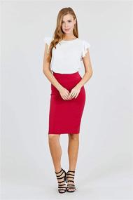 img 1 attached to 👗 Flattering & Versatile Khanomak Women's Basic Bodycon Pencil Dress: A Wardrobe Essential!