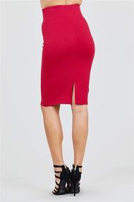 img 3 attached to 👗 Flattering & Versatile Khanomak Women's Basic Bodycon Pencil Dress: A Wardrobe Essential!