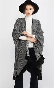 img 1 attached to 🧣 Oversized Sweater Pashmina Women's Accessories: Cardigan Blanket Scarves & Wraps