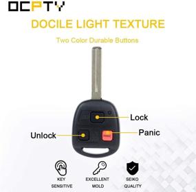 img 1 attached to 🔑 OCPTY 1X Lexus RX300 Remote Key Fob Replacement for 1999-2003 - Uncut Entry Transmitter: ADP12548701S N14TMTX-1