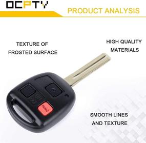 img 2 attached to 🔑 OCPTY 1X Lexus RX300 Remote Key Fob Replacement for 1999-2003 - Uncut Entry Transmitter: ADP12548701S N14TMTX-1