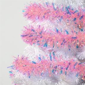 img 1 attached to 🎄 Sparkling Pink Christmas Tinsel Garland - 17 Ft | Ideal for Xmas Tree Party and Wedding Décor